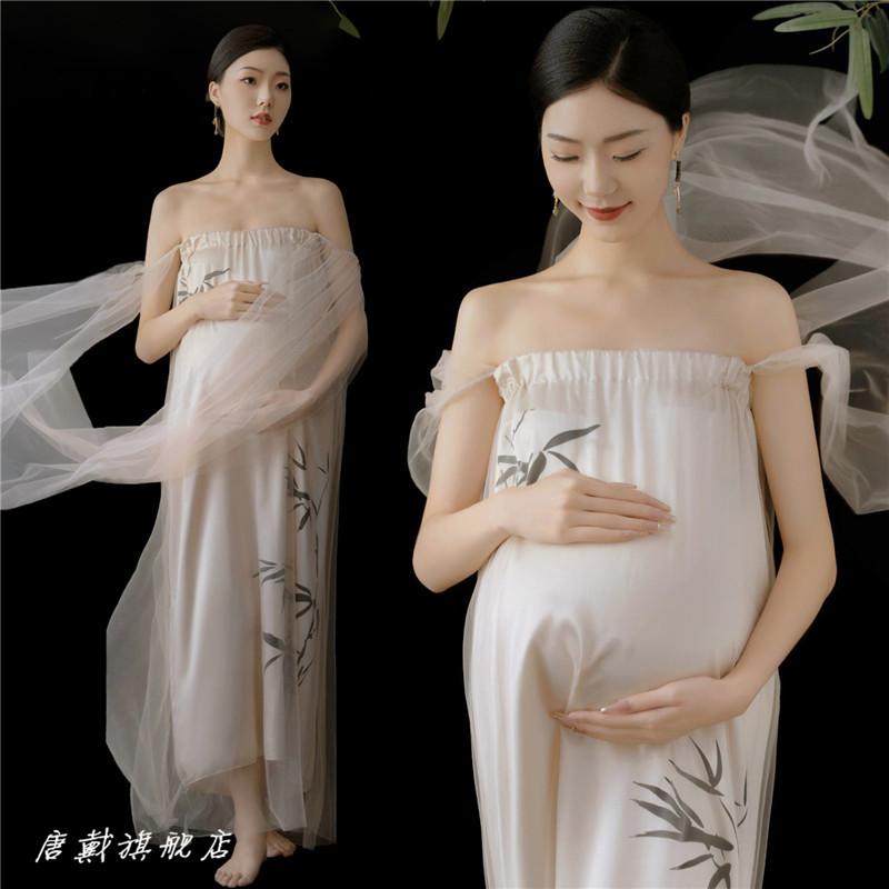 撮影 衣装 マタニティ ファッション おしゃれ シンプル ワンピース フォト スタジオ 妊婦 写真 レトロ エレガント チューブトップ スカート アート フリーサイズ 4,860円