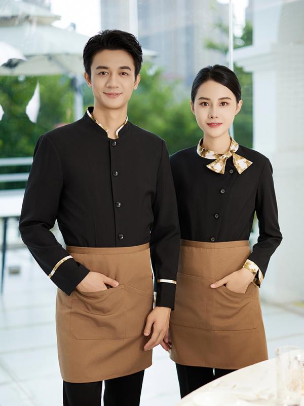 ユニフォーム 制服 作業着 おしゃれ ファッション ケータリング ウェイター 長袖 ホテル カフェ レストラン 秋冬 大きいサイズ ポリエステル 飲食店 セット