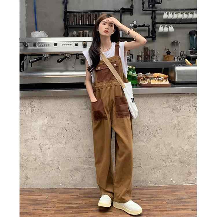 楽天市場】クラッシュ 穴空き サロペットパンツ オーバーオール ボーイ