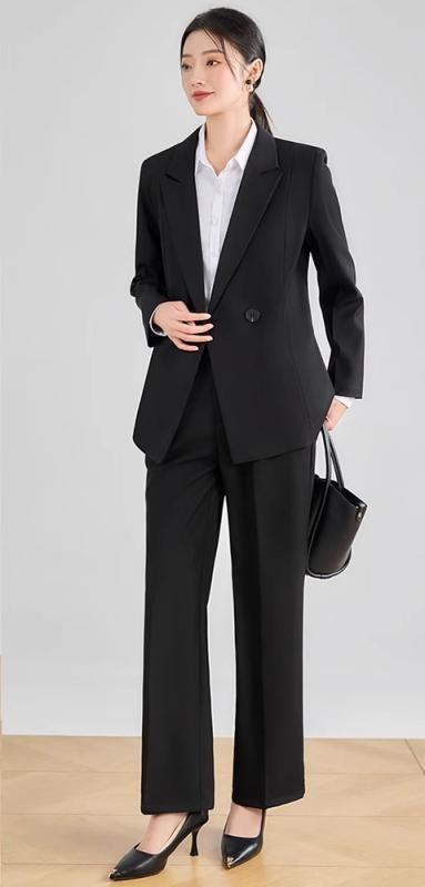 レディース ファッション スーツ ズボン パンツ ロング セット ジャケット トップス ブレザー 摩耗 女性 清楚 衣料品 面接 参観日 入学式 卒業式 ビジネス カジュアル フォーマル 作業服 婦人服