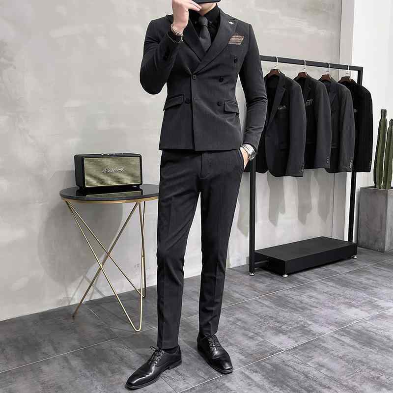 メンズ スーツ セット スタイリッシュ ジャケット ブレザー ツーピース ズボン パンツ ロング シャツ ベスト スリム 洗練 大人 男性 おしゃれ ビジネス カジュアル フォーマル オフィス パーティー 紳士服 10,541円
