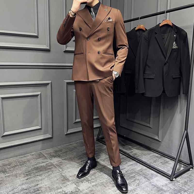 メンズ スーツ セット スタイリッシュ ジャケット ブレザー スリーピース ズボン パンツ ロング シャツ ベスト スリム 洗練 大人 男性 おしゃれ ビジネス カジュアル フォーマル オフィス パーティー 紳士服