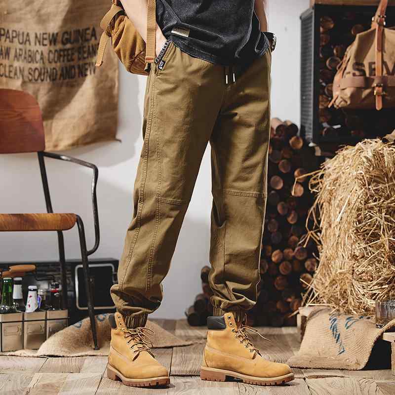 メンズ マウンテン レトロ ワークウェア パンツ 春秋 ストレート レッグ カジュアル パンツ アメリカ ファッション ワイド レッグ レギンス 伸縮性 ロング ファッション