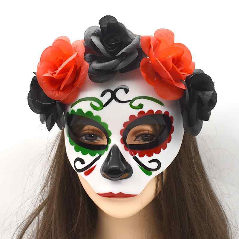 カチューシャ ハロウィン 仮装 パーティー イベント用 欧米風 個性的な蜘蛛モチーフ フェイクフラワー 花飾り 軽量 プラスチック製 ヘッドアクセサリー コスプレ小物