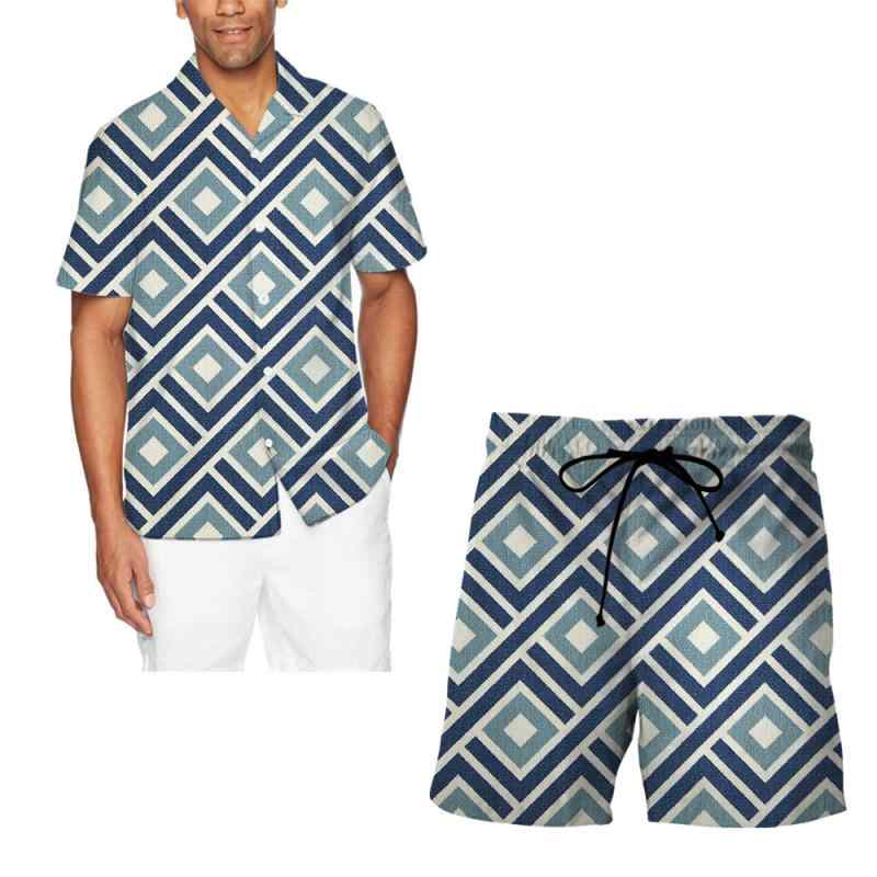 Tシャツ ショートパンツ セットアップ メンズ 夏物 トレンド おしゃれ 3Dデジタルプリント ゆったり ルーズ 半袖 スポーツ カジュアル ポリエステル素材 上下セット 部屋着