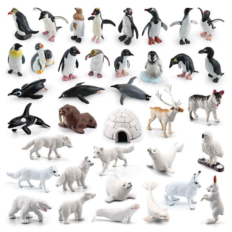 楽天市場】動物の置物 水族館の人気者 3点セット リアルな