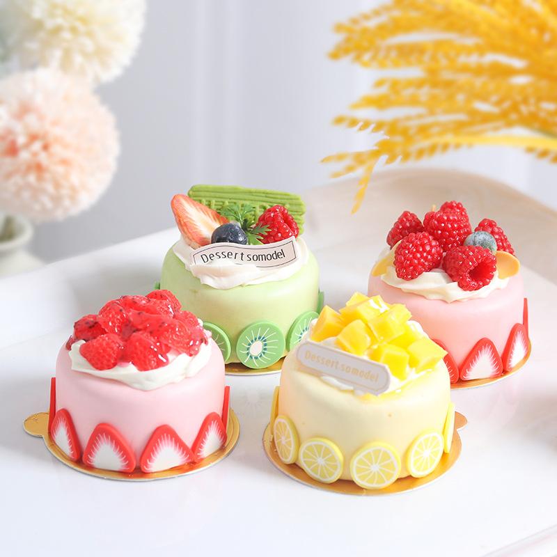 食品サンプル ケーキ パン フルーツ 模型 軽量 リアル 円形 ディスプレイ 店内装飾 ベーカリー 店舗用 オブジェ ショーケース 撮影用小物