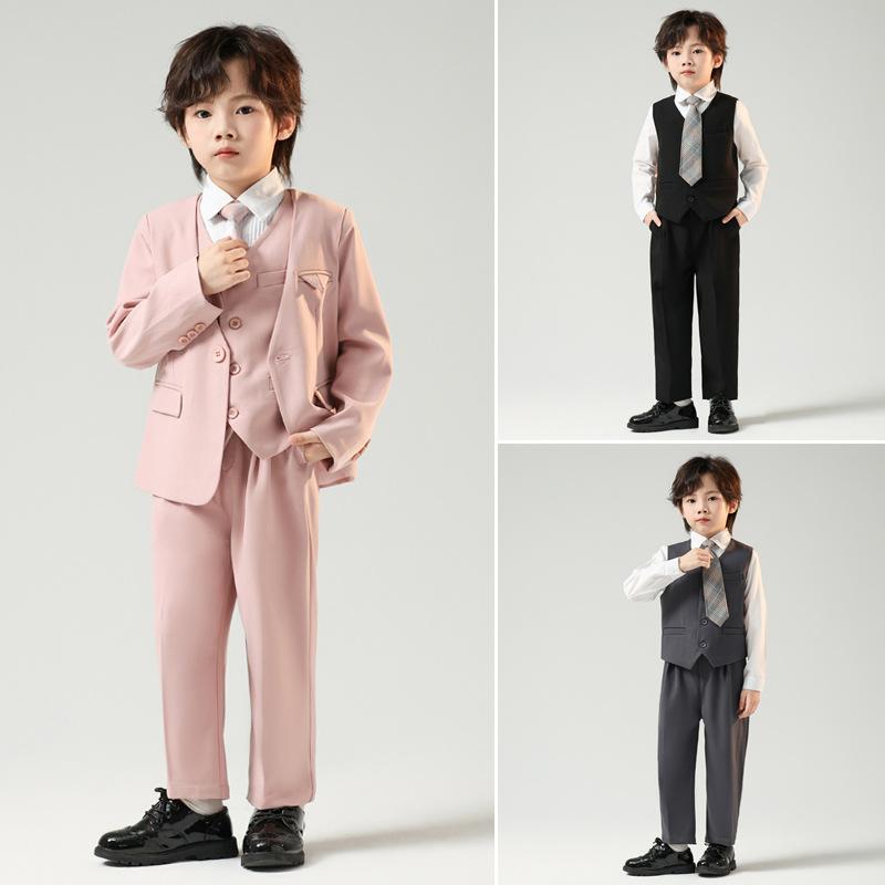 スーツ 男の子 フォーマルスーツ 秋冬 セットアップ カジュアル 七五三 入学式 卒業式 結婚式 発表会 演奏会 フラワーボーイ 誕生日 礼服 キッズ ジュニア ソフト生地 子供服