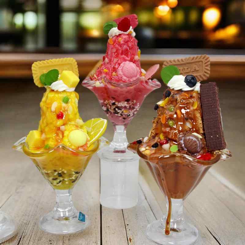 食品サンプル 食欲をそそる 丈夫なPVC製 精巧 リアル 大型カップ アイスクリームシェイク 欧風 インテリアオブジェ ショーケース 店舗什器 ディスプレイ 撮影小道具