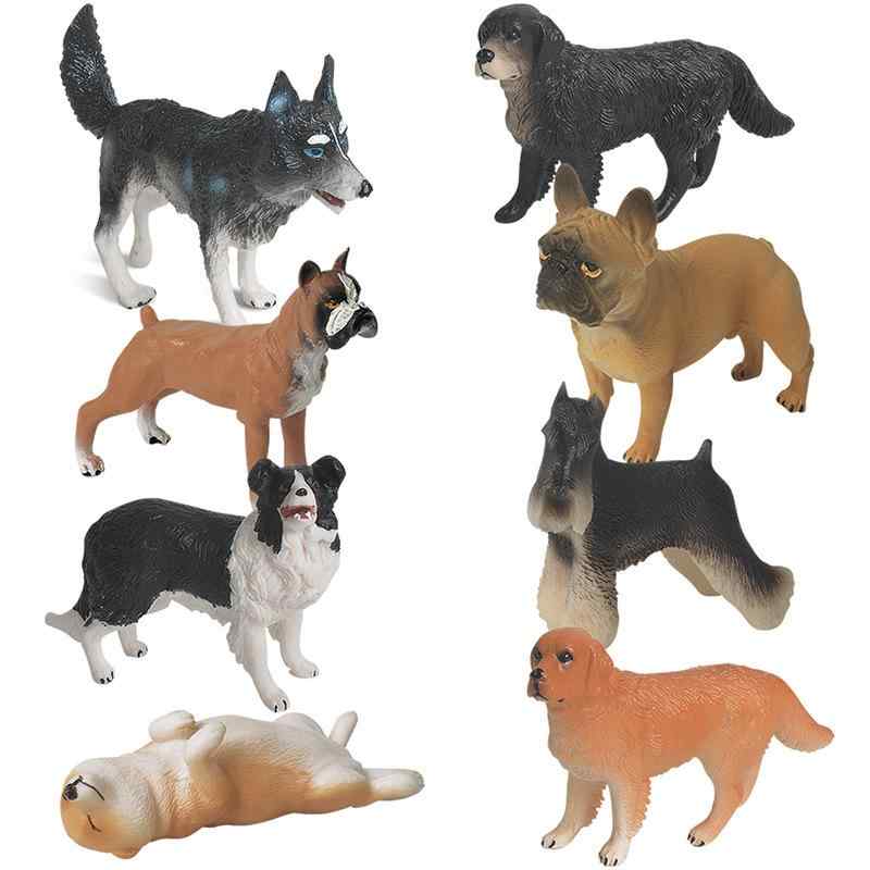 フィギュア 子供 リアル 精巧 ソリッド PVC製 犬 ドッグ ゴールデンレトリバー シュナウザー ブルドッグ シェパード 動物 模型 置物 インテリア 飾り オブジェ コレクション 盲盒 シークレットボックス プレゼント