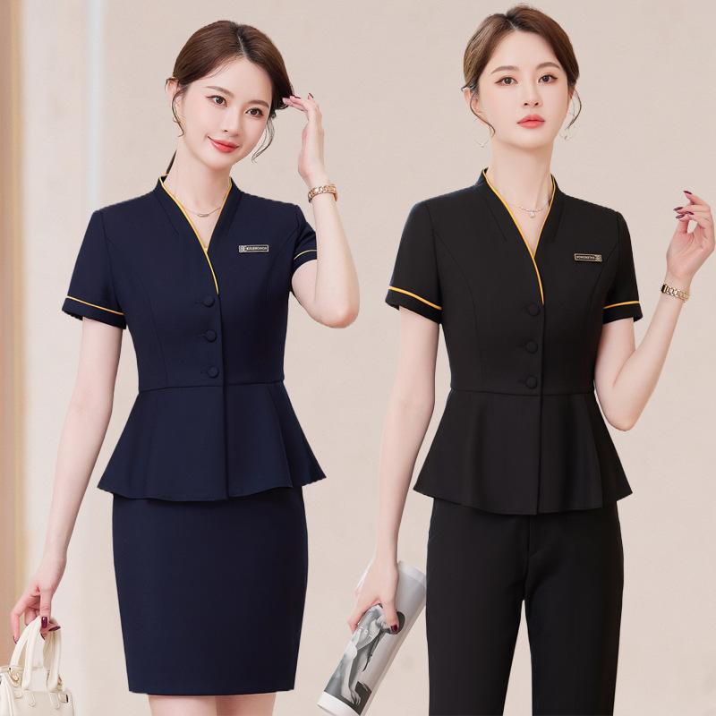 レディース スーツ オフィス ビジネス 通勤用 制服 ユニフォーム 宝飾店 カスタマーサービス エレガント 上品 春夏