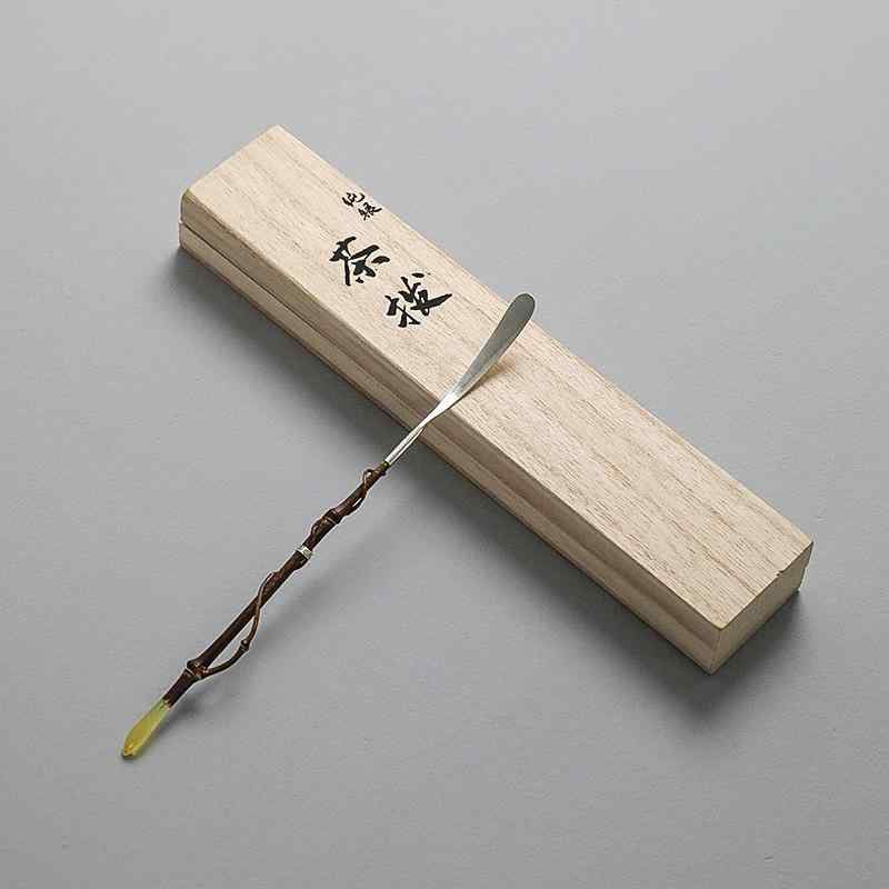 茶道具 紫竹製 手作り 茶針 枝彫り 銀細工 高級感 上質 中国茶器 六君子 茶道 和風 日式モダン 茶葉ほぐし 茶通し おしゃれ 赤色 ティータイム 工芸品