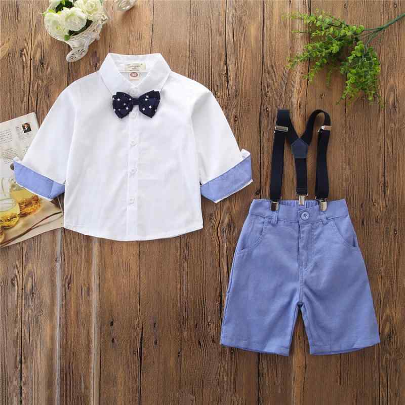 キッズ 男の子 綿 薄手 春夏 半袖 シャツ サロペット ショートパンツ セットアップ ツーピース フォーマル カジュアル 発表会 結婚式 七五三 入園式 卒園式 お出かけ 普段着 おしゃれ かわいい 男児 子供服