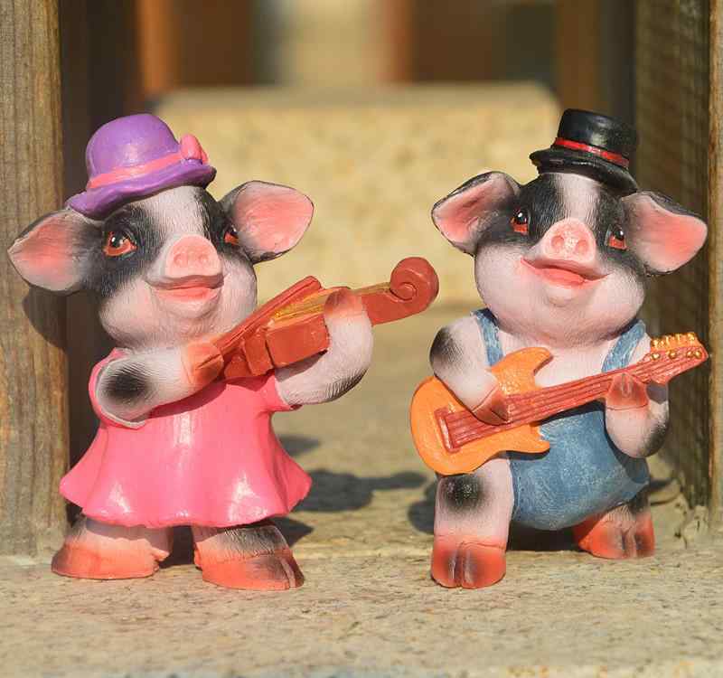 楽天市場】豚 置物 ぶた ブタ 開運 豚の置物 かわいい 3匹の子ブタ