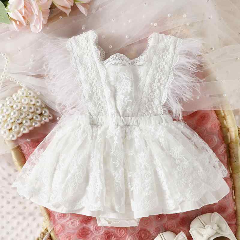 ワンピース 女の子 ベビー服 キッズ服 幼児 レース プリンセスドレス 袖なし フォーマル 発表会 結婚式 セレモニー お出かけ 誕生日 70cm 80cm 90cm 100cm 綿混 安心素材 柔らかい肌触り 春夏