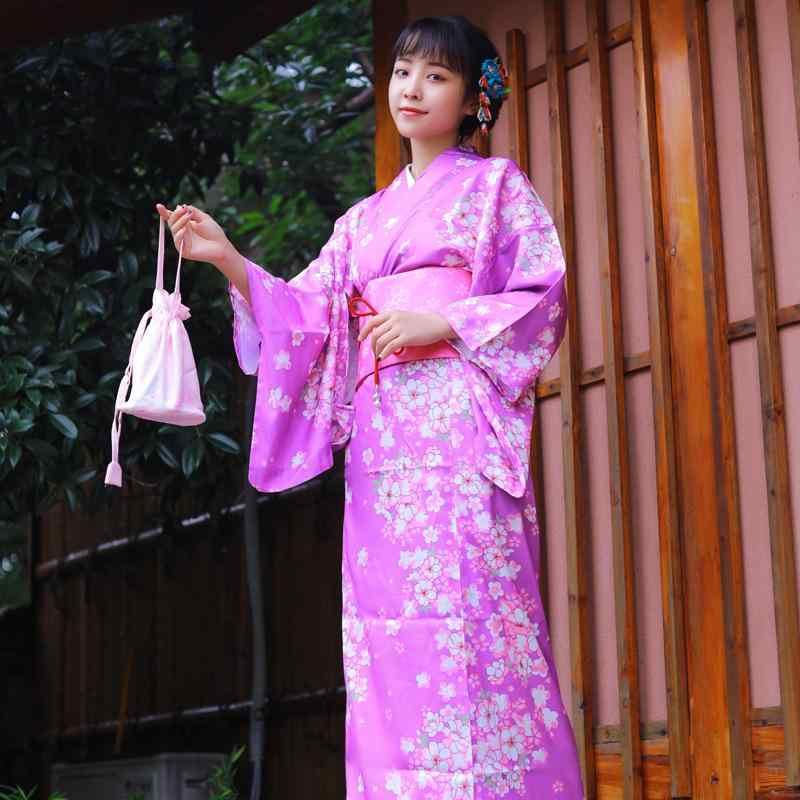 和服 レディース お手入れ簡単 ポリエステル製 シワになりにくい アイロン不要 四季通用 小紋着物 浴衣 ピンク 小花柄 普段着 お祭り 花火大会