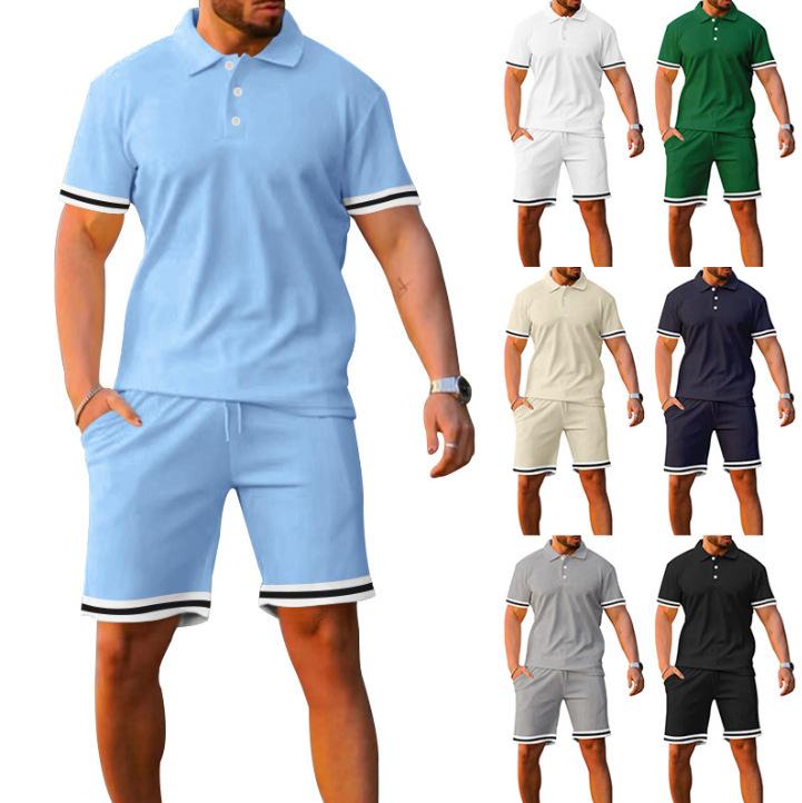 メンズ 半袖 ショートパンツ セットアップ 大きいサイズ 夏用 襟付き ボタン スポーツ カジュアル ルームウェア 普段着