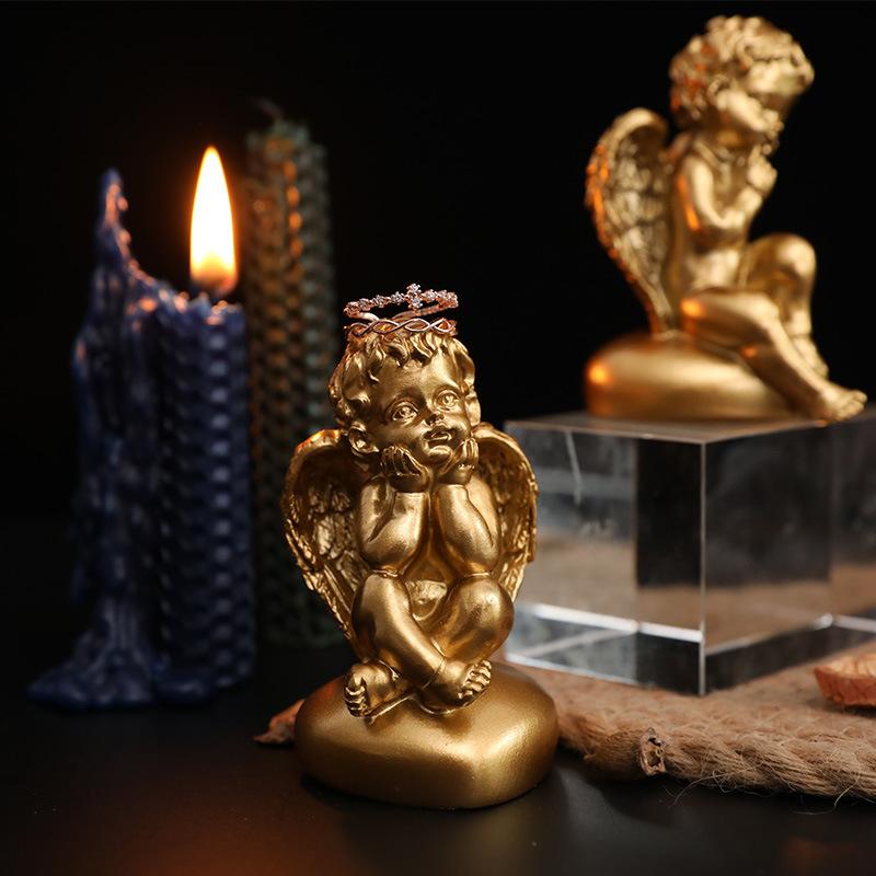 楽天市場】エンジェルオブジェ アンティークゴールド 2種類より選択