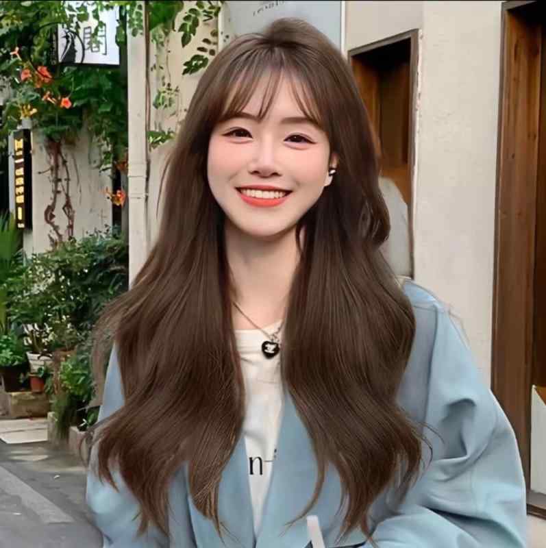 フルウィッグ レディース 自然な ロング 巻き髪 韓国風 ファッション 耐熱ファイバー 大波ウェーブ 前髪あり アレンジ自由 アッシュブラウン ダークブラウン センター分け 普段使い 小顔効果