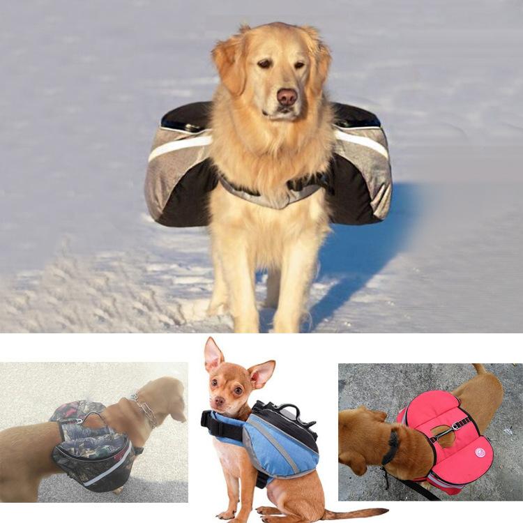 犬用 アウトドア リュックサック ハーネス オックスフォード素材 軽量 丈夫 小型犬 中型犬 大型犬 お散歩 訓練 旅行 多機能 カジュアル