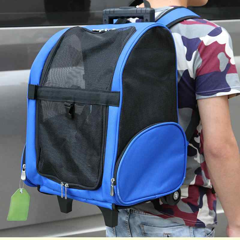 ペット用 2way キャリーカート リュックサック 通気性 折りたたみ式 小型犬 猫用 オックスフォード生地 丈夫 旅行 お出かけ 災害避難 5,803円