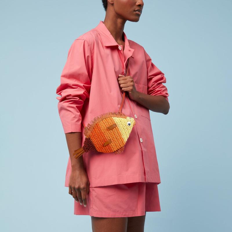 楽天市場】バッグ レディース 魚型デザイン ハンドメイド ペーパー素材