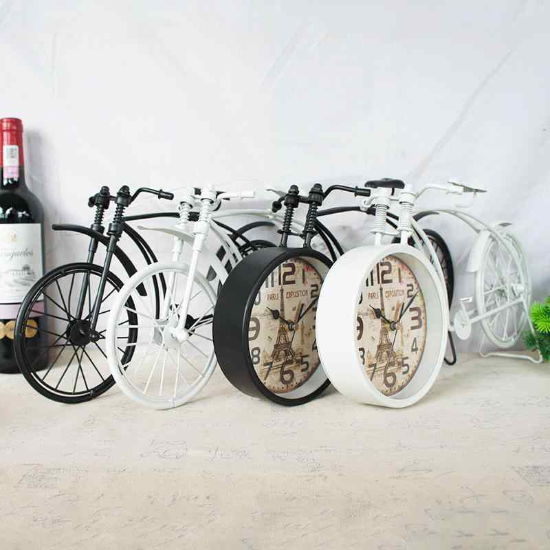 置物 時計 手作り 金属製 アイアン レトロ アンティーク ヴィンテージ 自転車 オブジェ モデル リビング 寝室 書斎 オフィス 店舗 ディスプレイ インテリア