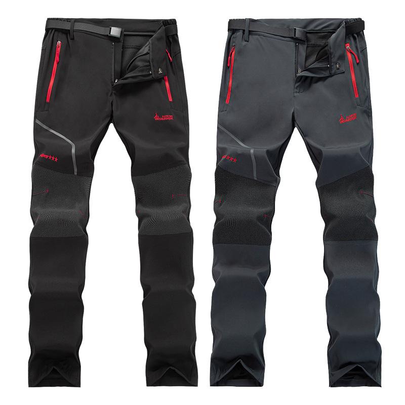 パンツ メンズ トレッキングパンツ 秋冬 裏起毛 厚手 防風 防水 保温 アウトドア 登山 ハイキング キャンプ スポーツ サイクリング ロングパンツ 大きいサイズ ポリエステル素材