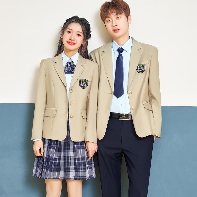 制服 メンズ レディース ビジネス フォーマル スクールユニフォーム スーツ セットアップ 学生服 幼稚園教諭服 OL通勤 学院風 英国風 韓国風 JKスタイル 長袖 ポリエステル 春夏