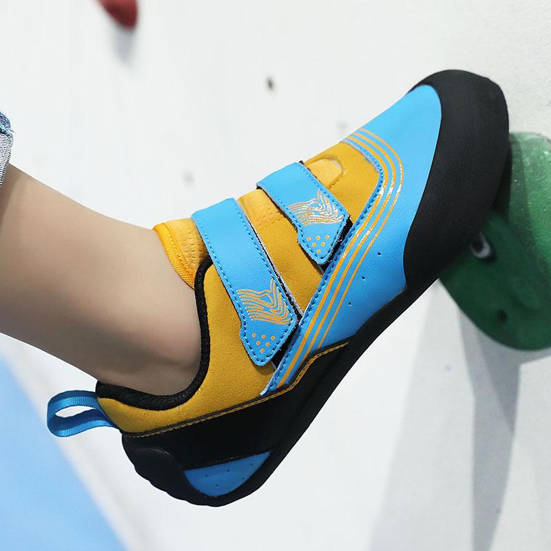 クライミングシューズ キッズ 子供用 男女兼用 ボルダリング 初心者 マジックテープ 室内 屋外 スポーツ スピード トレーニング