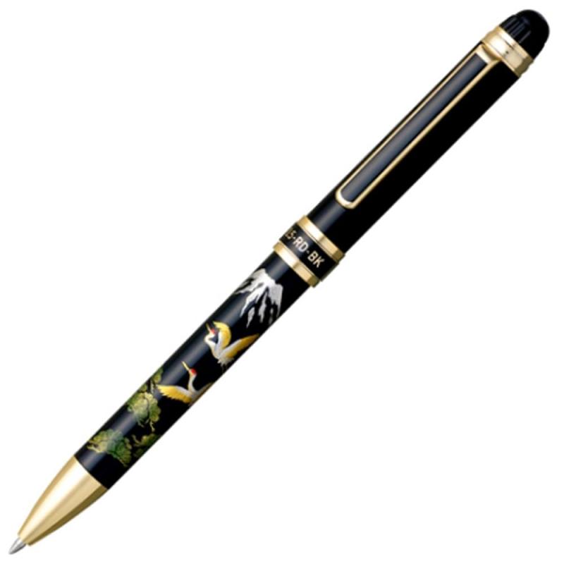 PLATINUM プラチナ万年筆 多機能筆記具 複合筆記具 ダブルアクション 近代蒔絵 複合ペン 多機能ペン (黒赤ボールペン0.7+シャーペン0.5)