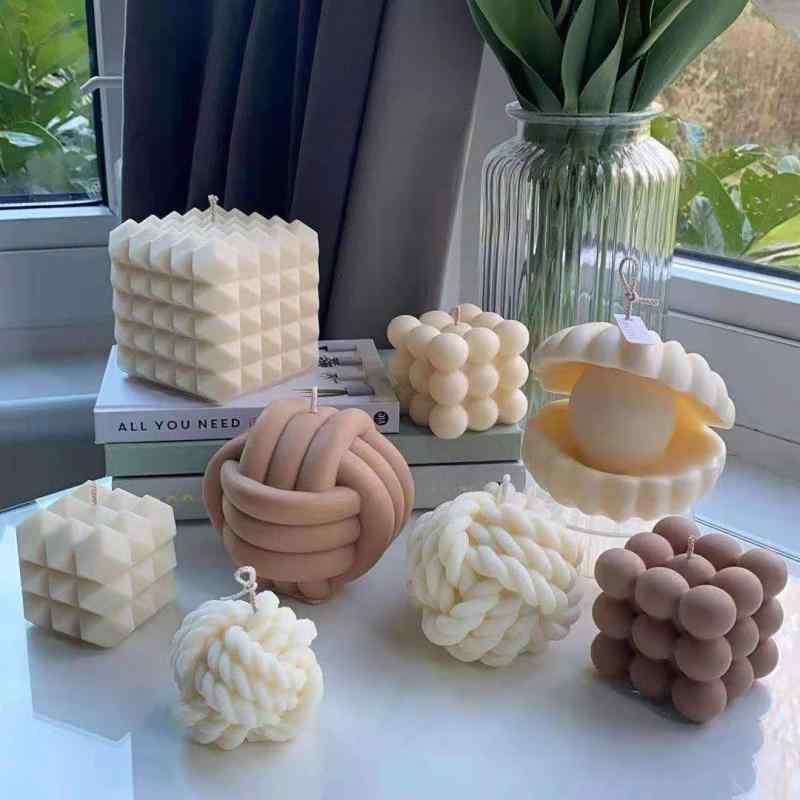 西洋菓子型 シリコンモールド 3D 正六面体 アロマキャンドル ヘアムース西洋菓子 DIY 手作り 手工芸品 レジン 焼セッコウ 埴 石けん 蝋燭 差し上げ物 今めかしい