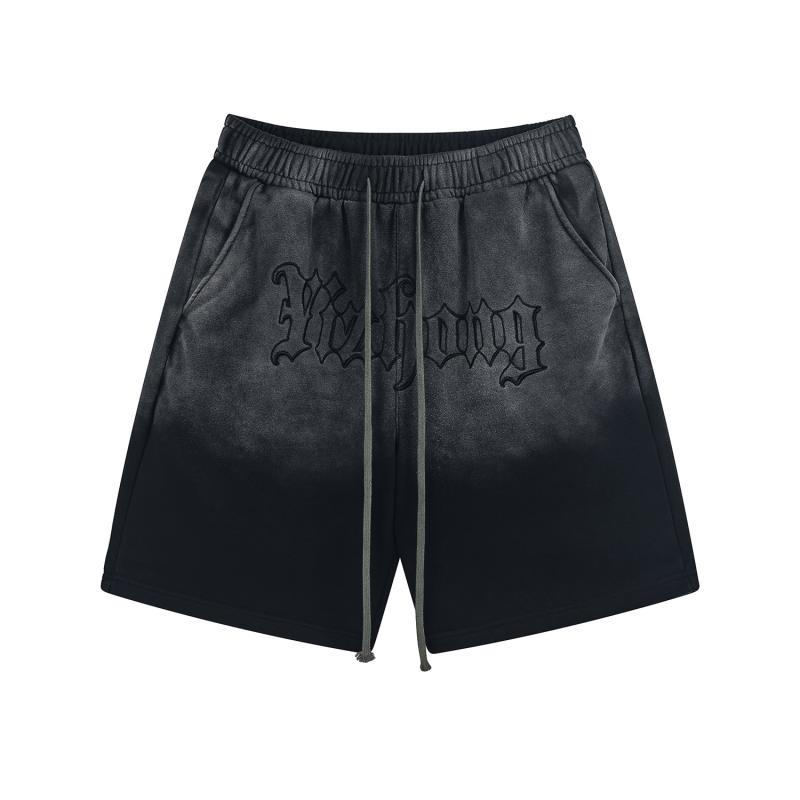 ショートパンツ 男女兼用 しわになりにくい タイダイ グラデーション ルーズフィット ゆるだぼ ストリート アメカジ スポーツ カップル ペア ルームウェア 部屋着 夏用 ハーフパンツ スウェットパンツ 綿混
