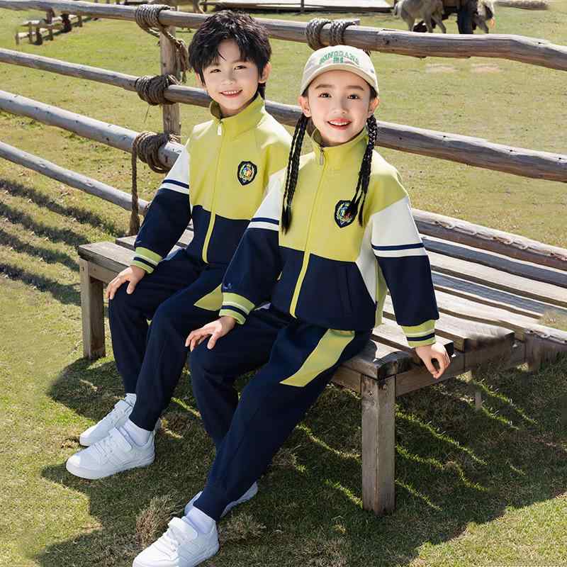 スクールウェア キッズ 男女兼用 3点セット 綿混 ソフトタッチ ジップアップ 小学生 幼稚園児 春夏秋 運動会 スポーツウェア 制服 体操服