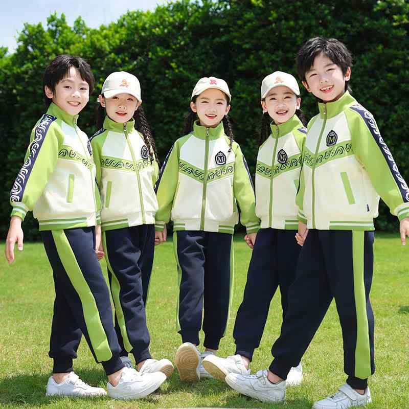 セットアップ キッズ 男の子 女の子 スクールウェア 運動着 柔らかな肌触り コットンブレンド 長袖 長ズボン 四点セット 春秋 体操服 運動会 通学 通園 普段着 ルームウェア