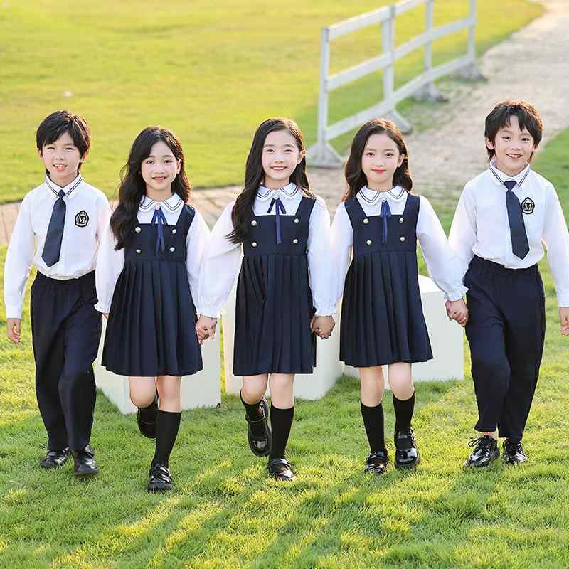 学生服 小学生 幼稚園児 子供 男女兼用 ユニセックス 長袖 パンツ 2点セット セットアップ イギリス風 ブリティッシュスタイル クラシカル フォーマル 発表会 合唱 舞台衣装 入学式 卒業式 園児服 春秋 綿混 柔らかい 肌に優しい