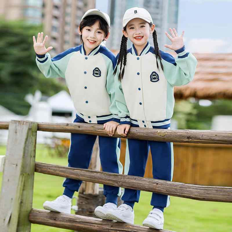 校服 キッズ 小学生 幼稚園 子供 男女兼用 かわいい 運動着 体育着 コットン 上下セット 2点セット 春秋 ブリティッシュスタイル 柔らかな肌触り 通学 通園 カジュアル スポーツウェア