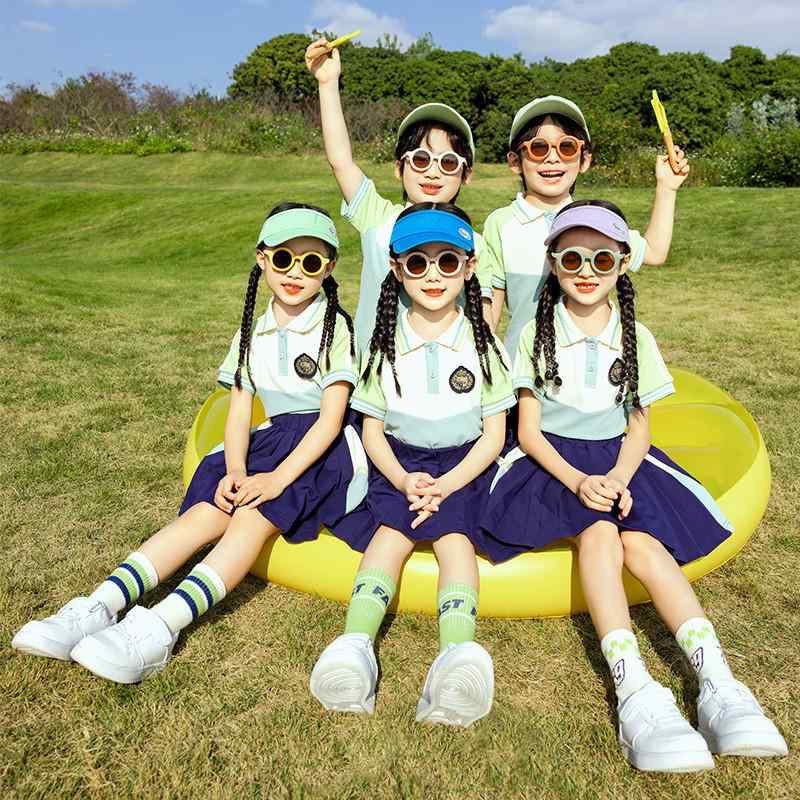 制服 セットアップ キッズ 男の子 女の子 ジュニア 快適 柔らかい 肌に優しい 春夏 幼稚園 小学生 中学生 通学 スポーツ スクール風 カジュアル 綿 コットン 上下セット