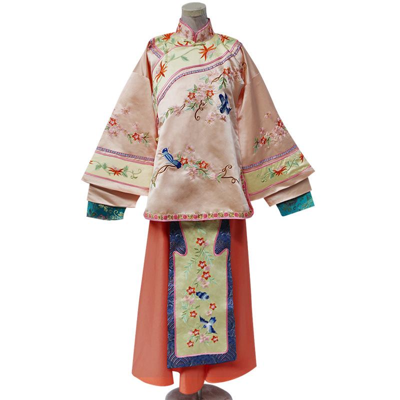 瀬戸もの御召しもの レディース 秀禾服 繻子出どころ 刺・墸 言い慣わし御召しもの 民族御召しもの 華燭の典 二次会 寄り合い 告げ知らせる会 レトロ 古典派音楽 パープル さくら色オレンジ色
