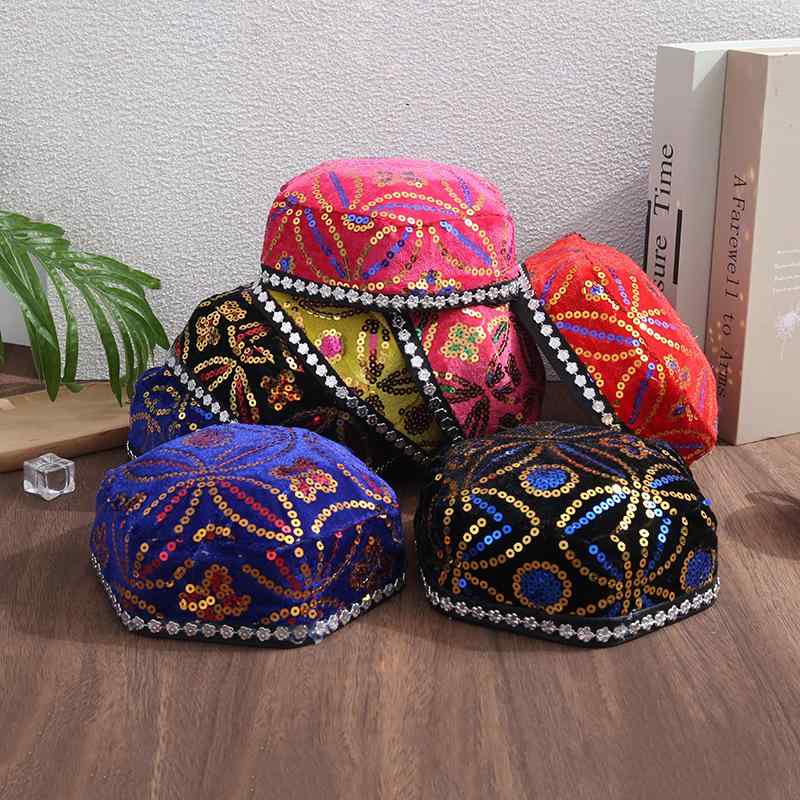 楽天市場】スザニ刺繍の帽子 キャップ 民族衣装四面 ドッピ帽