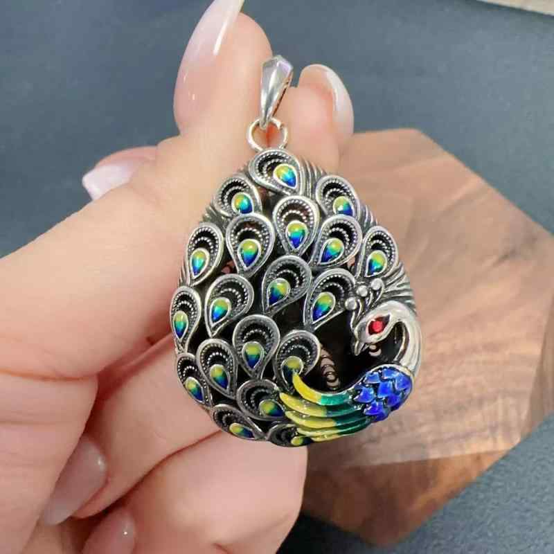 楽天市場】ネックレス 七宝焼き 景泰藍 フェニックス 銅製 レジン加工