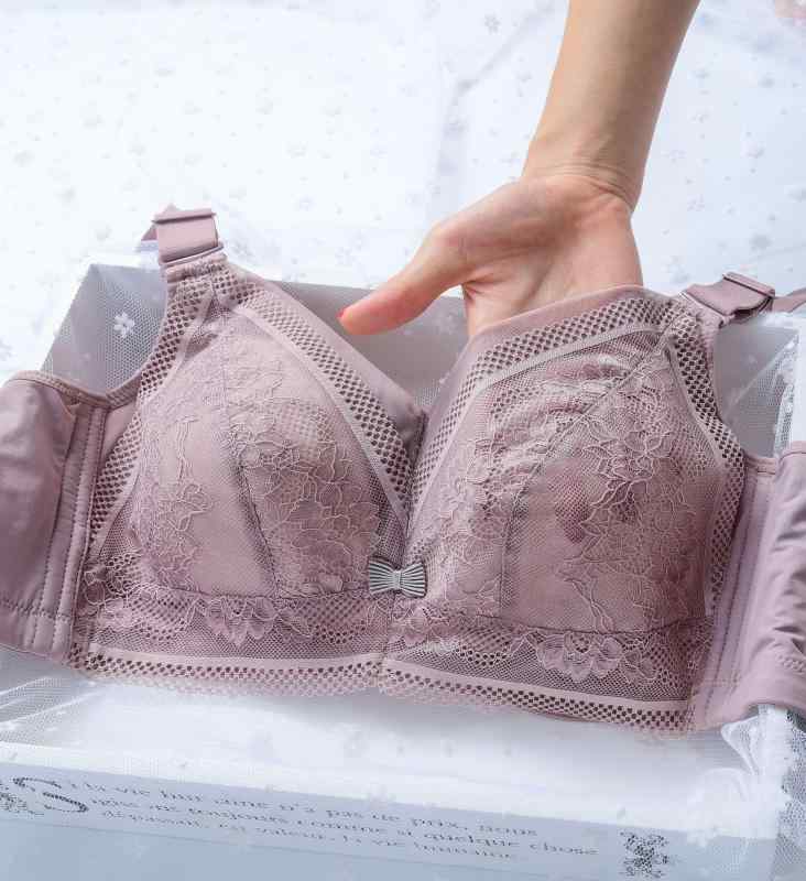 ブラジャー レディース ノンワイヤー レース 薄手 極薄 フルカップ 補正下着 快適 通気性 寄せ上げ 脇高 副乳カバー リフトアップ 大きいサイズ 華奢見え 着痩せ効果 ブラック ベージュ