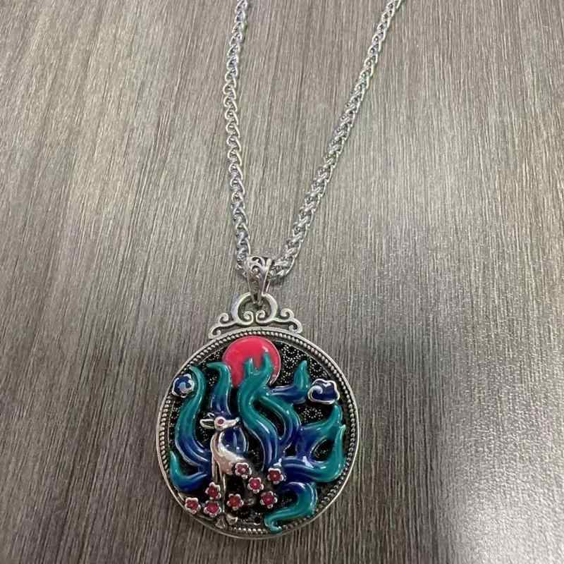 楽天市場】ネックレス 七宝焼き 景泰藍 フェニックス 銅製 レジン加工