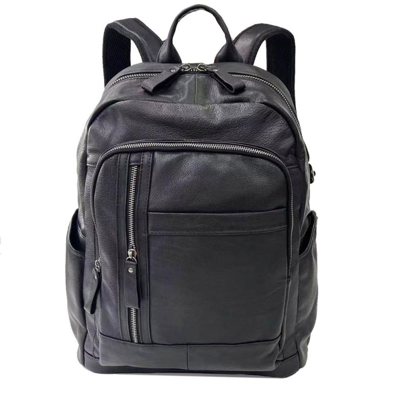 リュックサック メンズ 本革 牛革 撥水 軽量 PC収納 14インチ対応 大容量 ビジネス 通勤 通学 旅行 カジュアル デイパック バックパック 鞄 切り替え 高級感