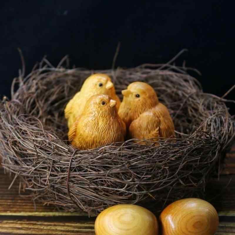 楽天市場】木彫り 置物 鶏 にわとり 鳥 酉 ニワトリ チーク無垢 一刀彫