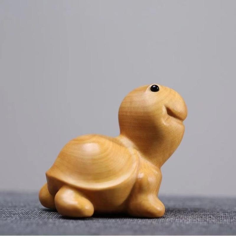 楽天市場】亀 木彫り 置物【匠の木彫り 木の 亀(かめ) 】 エンジュの