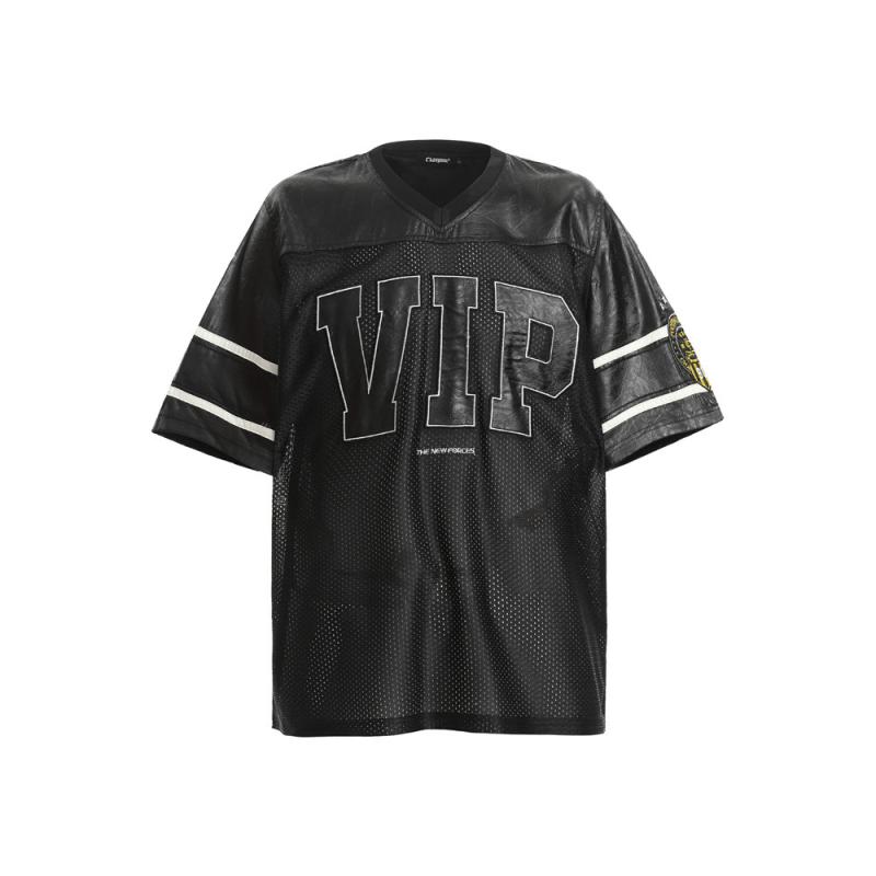 Tシャツ メンズ 男性用 通気性 ゆったり VIPアルファベットロゴ 切り替え メッシュ 半袖 Vネック 配色 カジュアル アメカジ スポーツ ストリートファッション 夏 ポリエステル ワインレッド ブルー ブラック