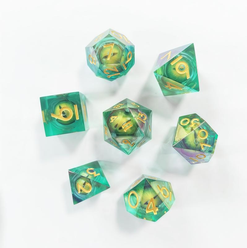 テーブルトークRPG ダイス 多面体 電気メッキ加工 樹脂製 D&D クトゥルフ神話TRPG バルダーズ・ゲート ボードゲーム 卓上ゲーム ゲーマーズアイテム コレクション おしゃれ かっこいい