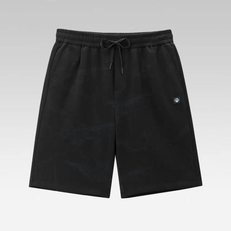 ハーフパンツ メンズ スポーティ カジュアル ストレッチ 伸縮性抜群 綿混 ニット素材 肌触り良い 柔らか ゆったり リラックスフィット 部屋着 ウエストゴム ドローストリング 五分丈 ショートパンツ サマー
