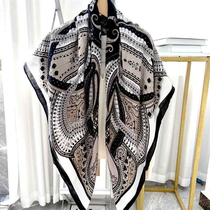 楽天市場】ストール レディース 大判 正方形 絹 羊毛 交織 高級感